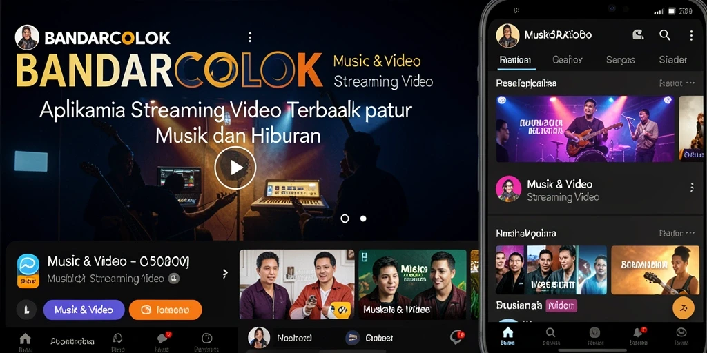 Antarmuka pengguna BANDARCOLOK yang menarik dan intuitif.