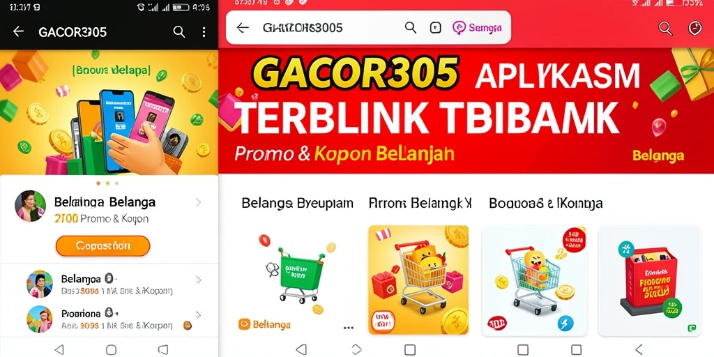 Antarmuka GACOR305 dengan berbagai opsi promo dan kupon.