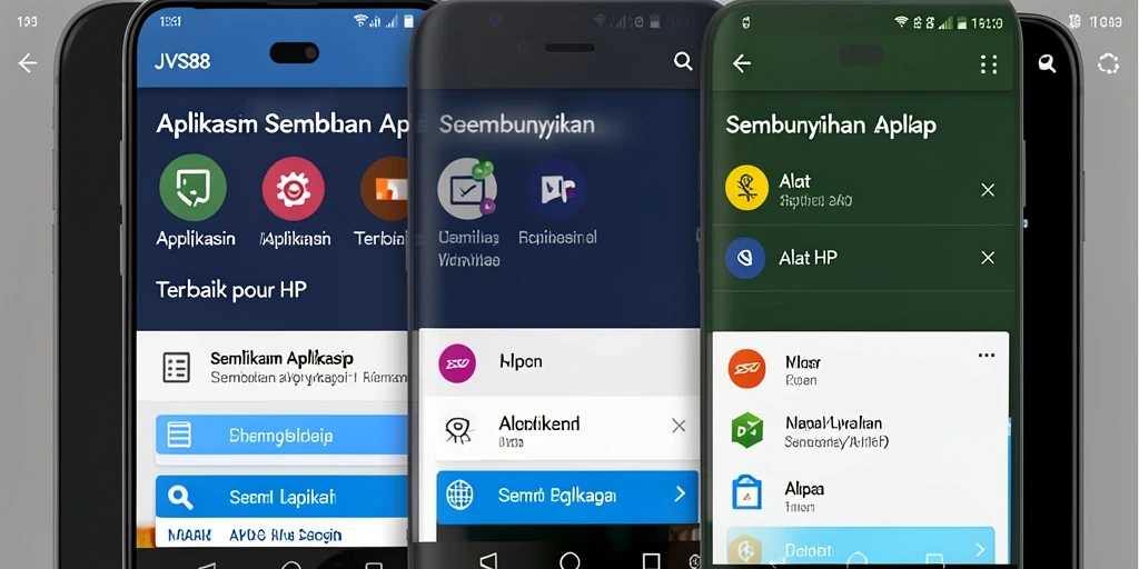 Tampilan antarmuka utama aplikasi JVS88 yang sederhana dan fungsional.