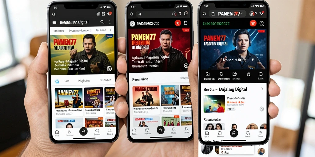 Antarmuka pengguna PANEN77 yang menarik dan informatif.