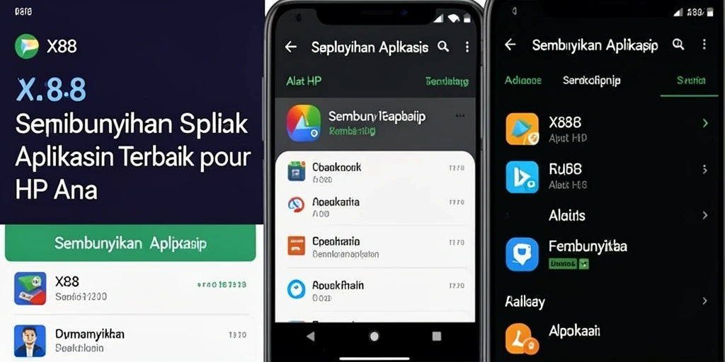 Tampilan antarmuka aplikasi X88 yang sederhana dan mudah digunakan.